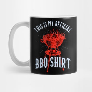 This Is My Official BBQ Shirt Grill Griller Mug